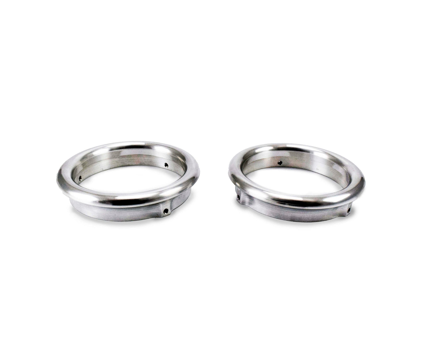 Pair of polished M156 velocity stack rings for 82mm and 85mm throttle bodies