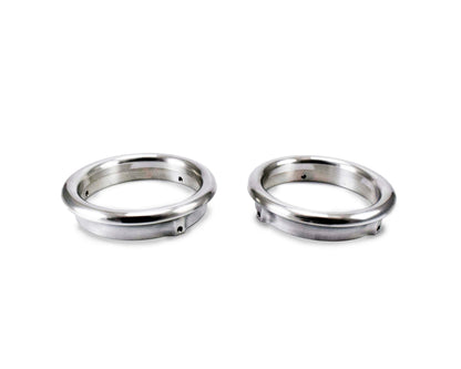Pair of polished M156 velocity stack rings for 82mm and 85mm throttle bodies