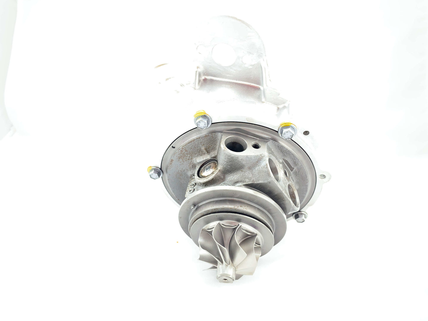 Billet turbocharger installed in OEM housing for AMG M157