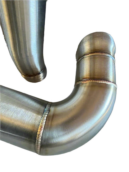 Mandrel bent stainless steel downpipe section for AMG M177 engine