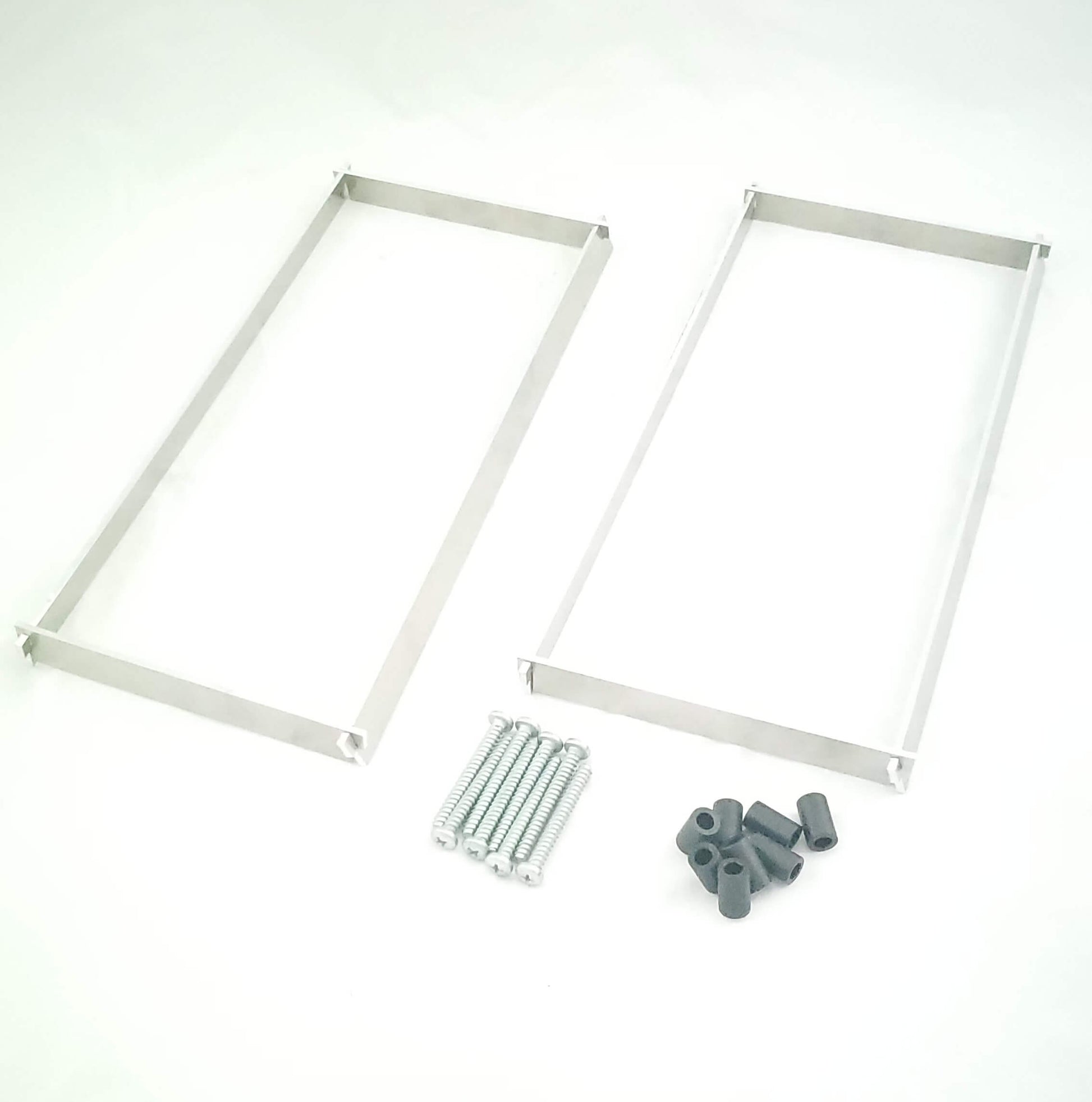 M177 AMG intake spacer kit showing CNC aluminum spacers and included hardware