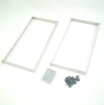 M177 AMG intake spacer kit showing CNC aluminum spacers and included hardware