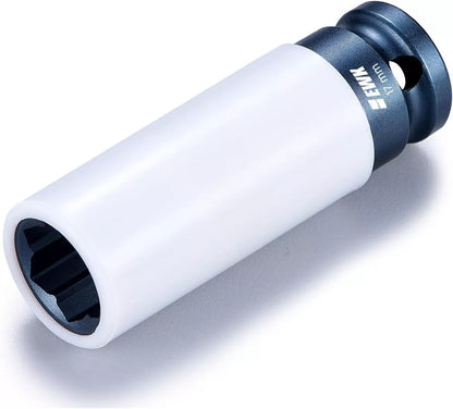 Mercedes 17mm flower head lug nut socket with nylon protective sleeve