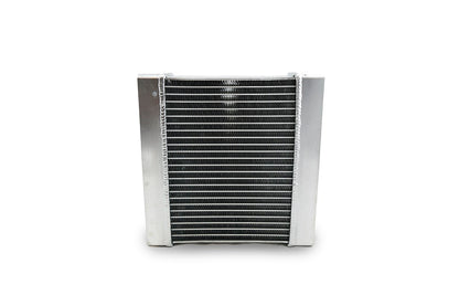 Front view of high-performance M177 heat exchanger for Mercedes E63 AMG