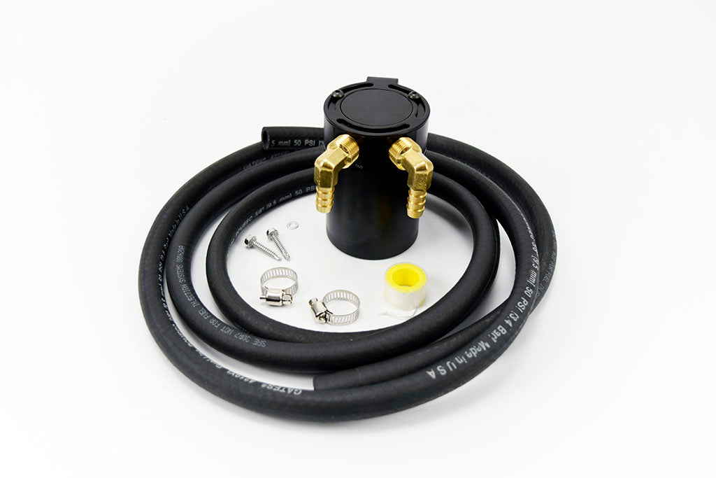 Oil Catch Can Kit for Mercedes-AMG M113K 5.4L Supercharged V8 - Protects supercharger and intake from oil contamination