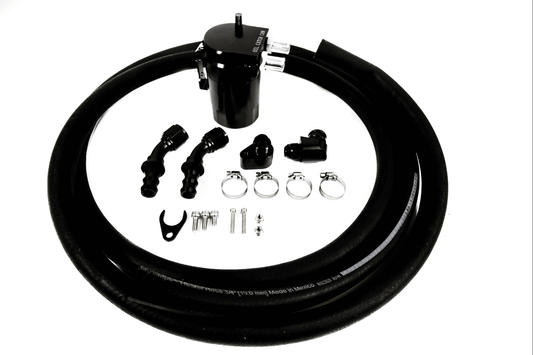 Oil catch can kit for Mercedes-AMG M156 6.2L V8 engine used in C63, E63, CLK63, and SLS AMG