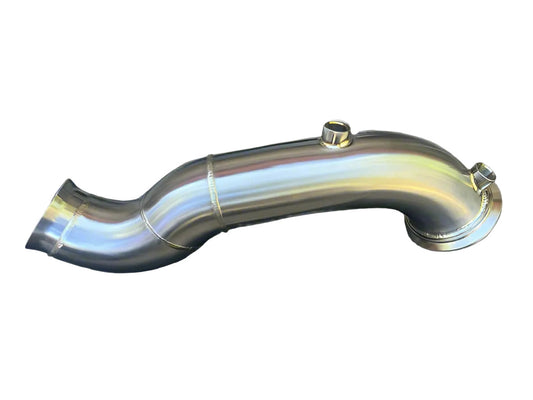 Mercedes C300 M274 catless downpipe – aggressive exhaust tone and quicker turbo spool with ECU tuning