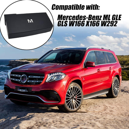 Graphic listing the Mercedes ML, GL, GLE and GLS models this M switch button cap fits