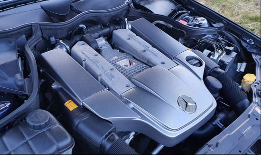 Mercedes-AMG M112K supercharged V6 engine bay – C32 / SLK32 ECU tuning platform
