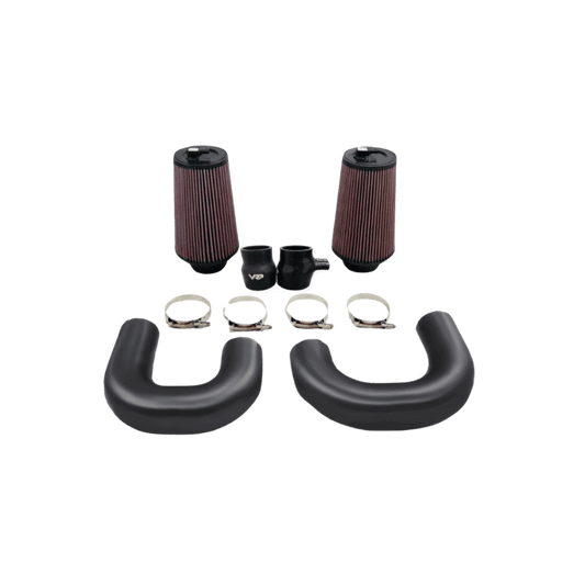 Black 3-inch performance intake kit for Mercedes C63 AMG M177
