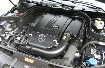 Mercedes M271 1.8L turbocharged engine bay — C250 SLK250 ECU tune