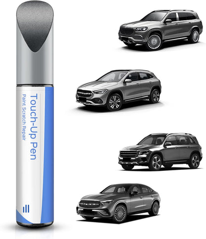 Mercedes Palladium Silver 792 9792 touch-up paint pen shown with GLS, GLA, GLB and GLC Coupe