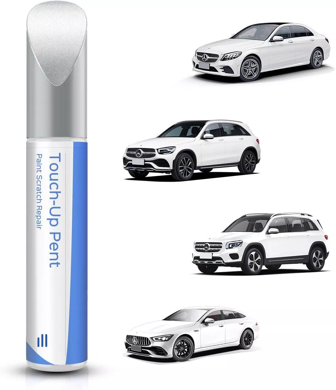 Mercedes Polar White 149 9149 touch up paint pen – exact OEM color match for chips and scratches
