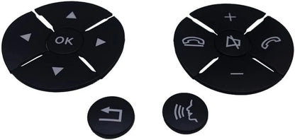 Mercedes steering wheel button repair decals kit – 12-piece replacement stickers