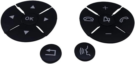 Mercedes steering wheel button repair decals kit – 12-piece replacement stickers