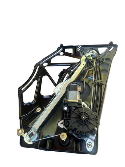 Motor and gearbox on the used genuine Mercedes A2086700103 rear left window regulator, W208 CLK Convertible