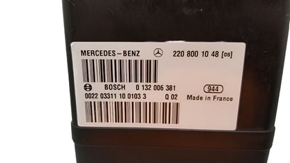 OEM Mercedes vacuum pump part number 2208001048, made in France, Bosch 0132006381