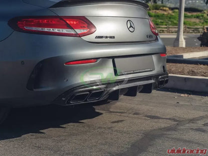RW Carbon Fiber Rear Diffuser for Mercedes-Benz W205 C63 & C63S AMG Coupe (2017–2018)
