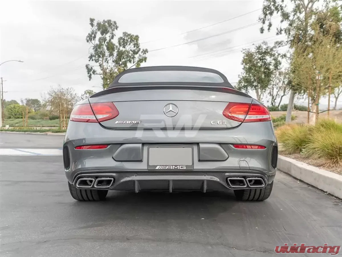 RW Carbon Fiber Rear Diffuser for Mercedes-Benz W205 C63 & C63S AMG Coupe (2017–2018)