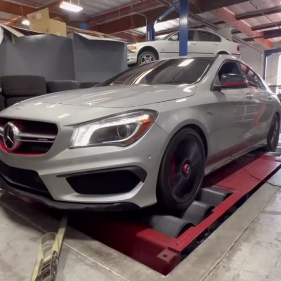 BenzUnited Parts M133 ECU tune dyno run – 351 whp / 369 wtq – Mercedes CLA45 GLA45 AMG