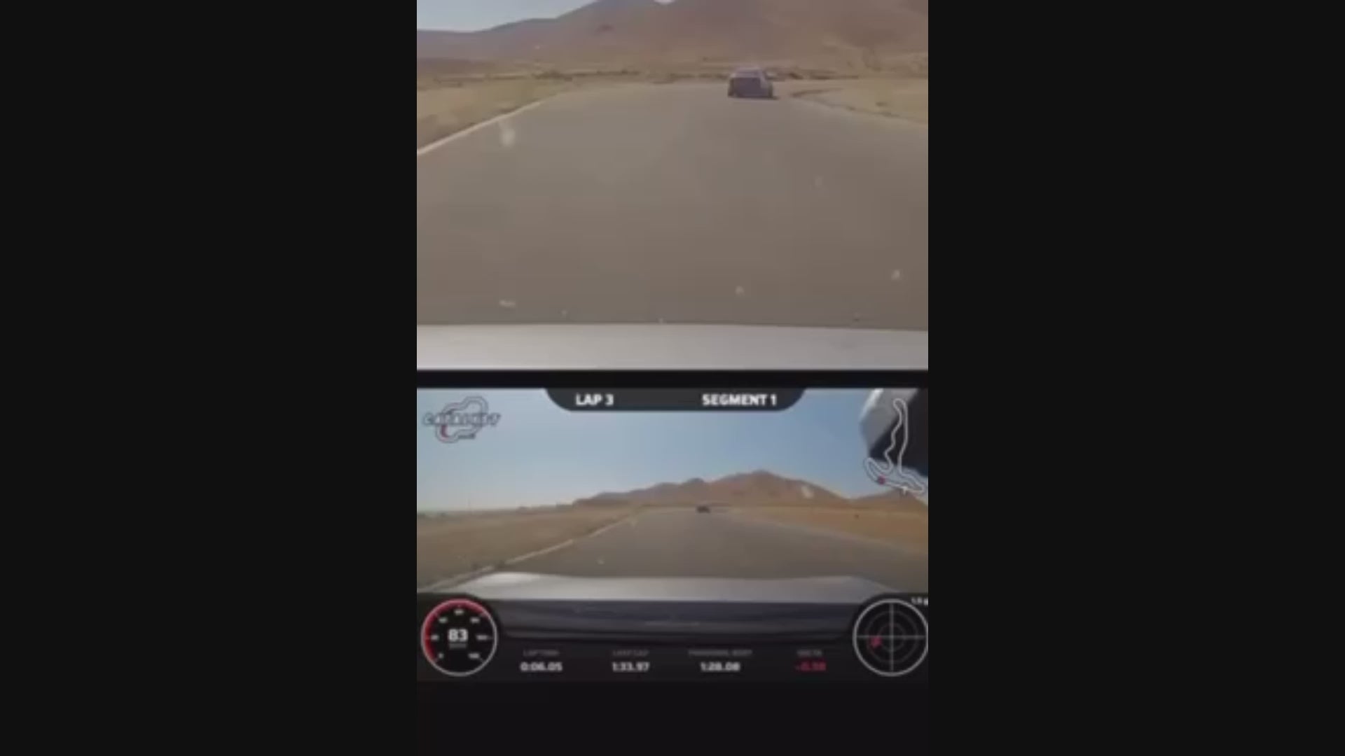 Mercedes E350 equipped with ECSTA V730 tires performing a dry test at Streets of Willow – high-speed cornering and handling demonstration