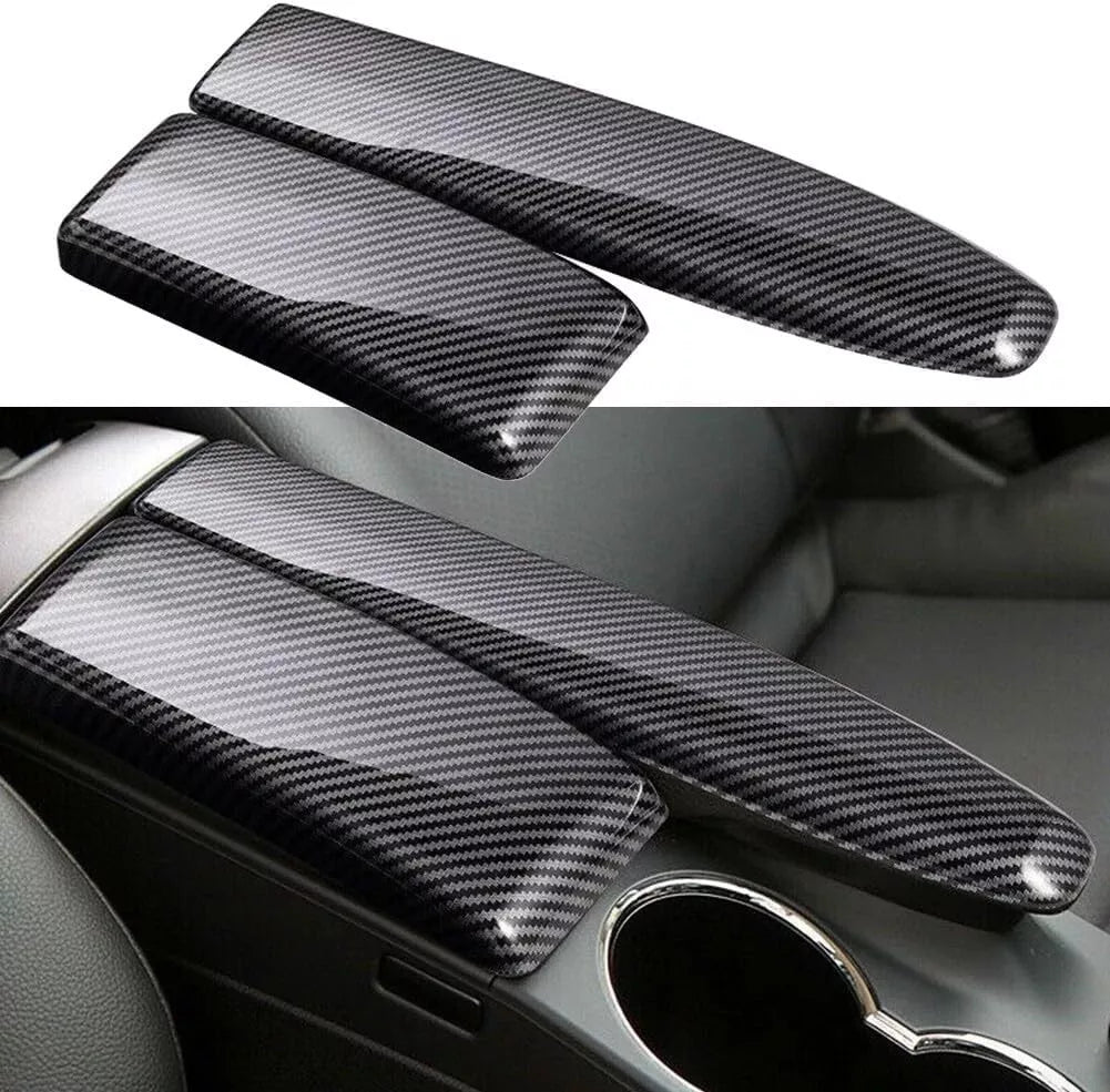 Mercedes C300 C350 E350 Carbon Fiber Center Console Armrest Panel Cover