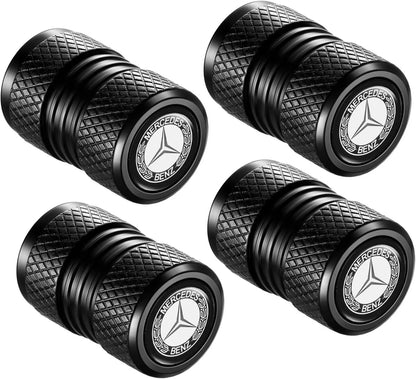 Mercedes-Benz Valve Stem Cap 4-Pack C-Class CLA CLS AMG GLC GLE GLS Tire Cover