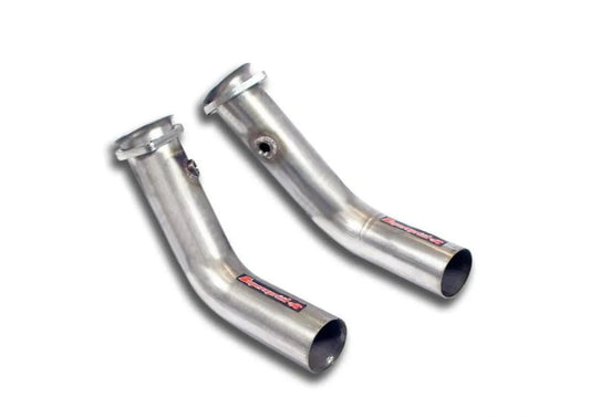 Supersprint secondary downpipes catalytic delete for Mercedes CLS63 AMG M157
