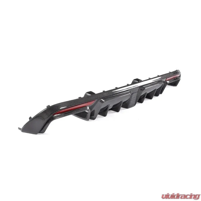 VR Aero carbon fiber rear diffuser V2 underside view for Mercedes W205 C43 C450 C63 AMG sedan