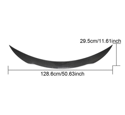 VR Aero A205 trunk spoiler dimensions 128.6cm wide 29.5cm deep