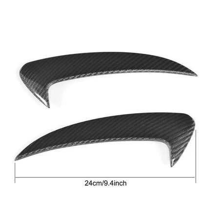 Extended carbon fiber front bumper fin detail for Mercedes W205 C43 AMG by VR Aero
