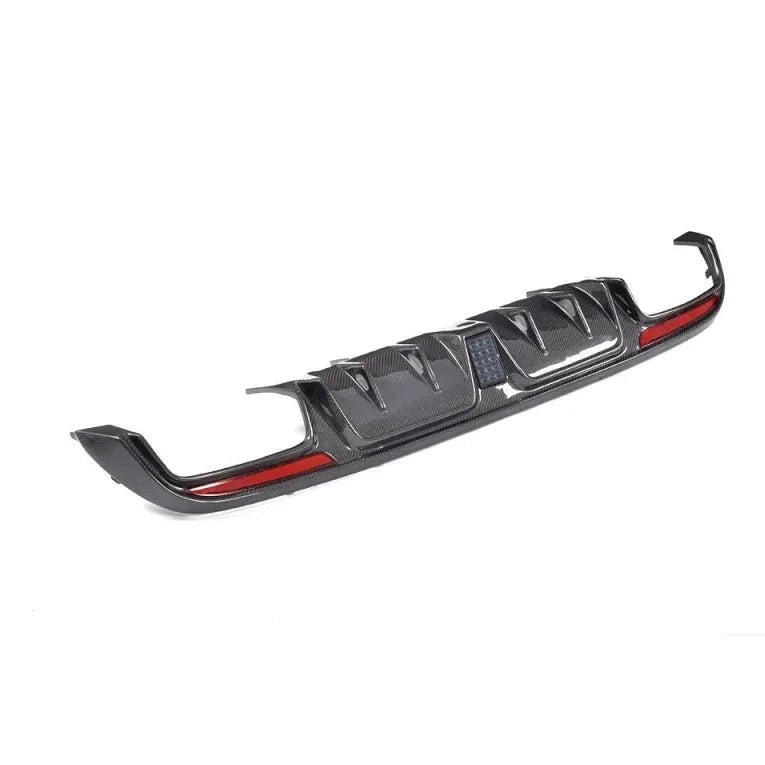 Installed VR Aero carbon fiber rear diffuser on Mercedes W205 C-Class sedan