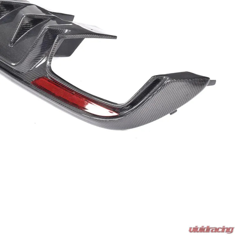 VR Aero carbon fiber rear diffuser V2 underside view for Mercedes W205 C43 C450 AMG sedan