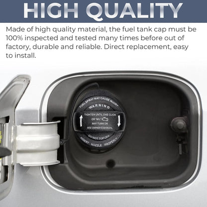 Close-Up View Showing OEM Style Gas Cap Installation