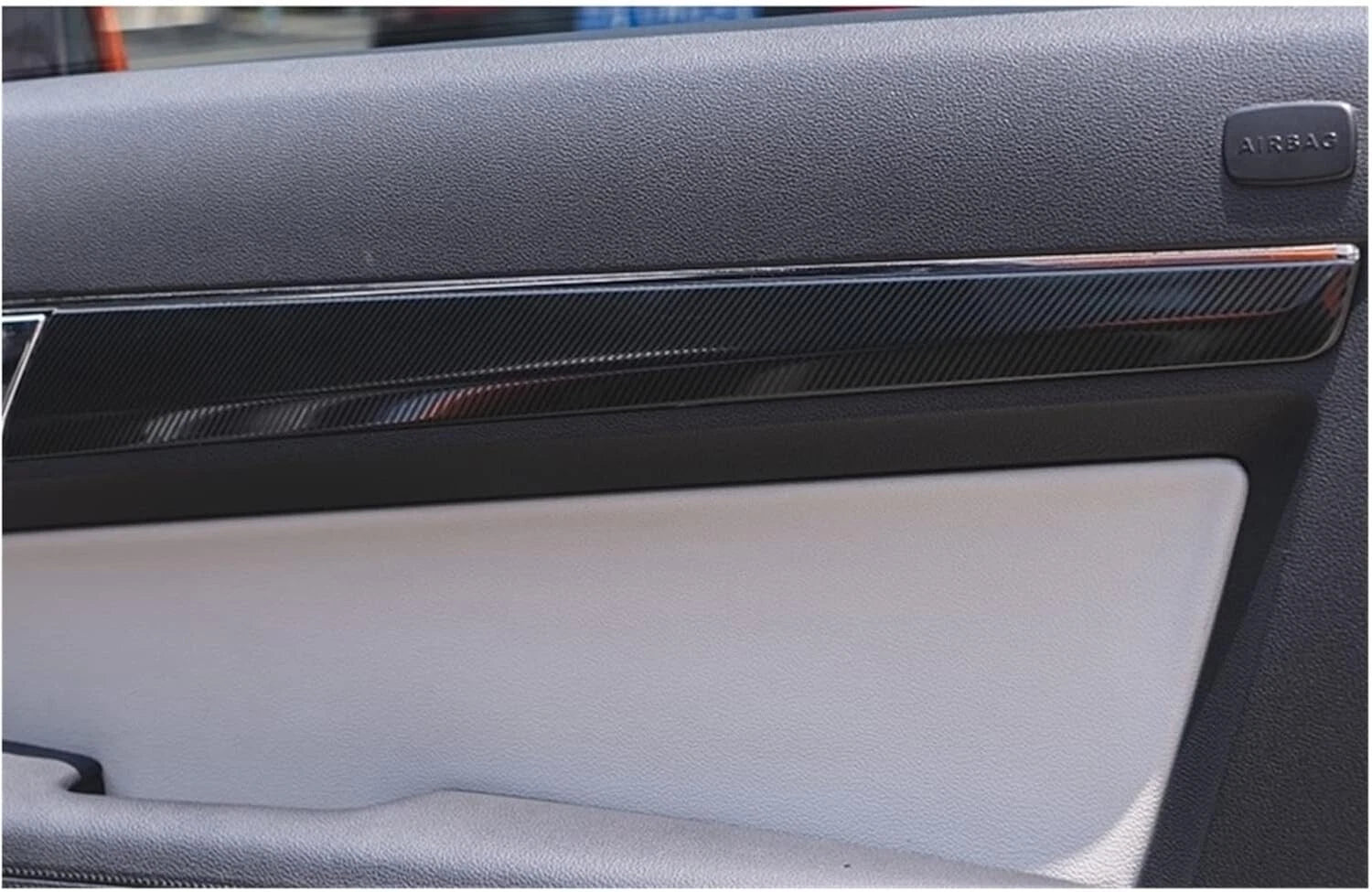 Carbon style door panel trim kit for 2010–2015 Mercedes-Benz E-Class Coupe W207