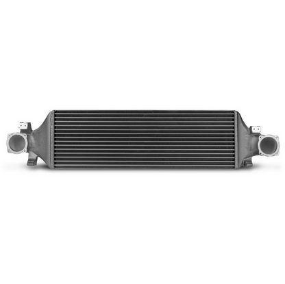 Cast aluminum end tank on Wagner Tuning EVO1 intercooler for Mercedes A250 CLA250

