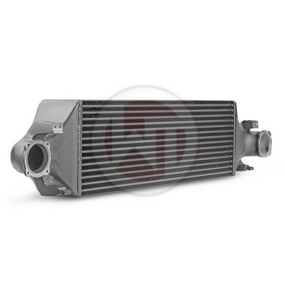 Angled view of Wagner Tuning EVO 2 competition intercooler for Mercedes A250 CLA250
