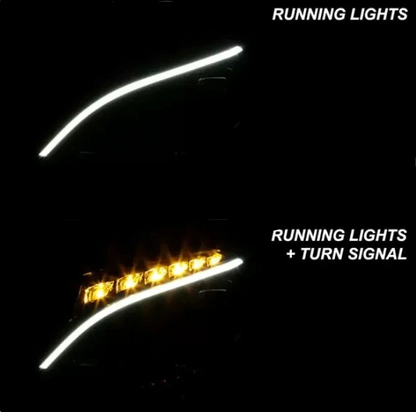 Xtune Projector Headlight sequential LED turn signal on Mercedes C-Class W205