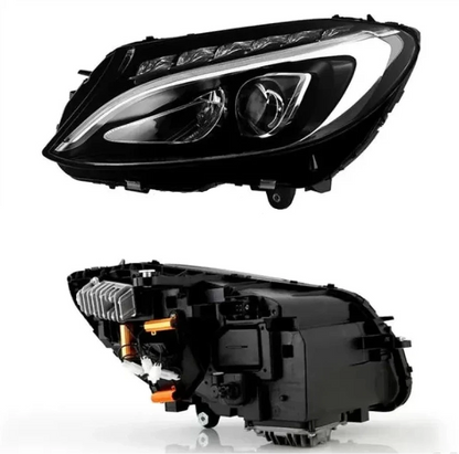 Xtune W205 Projector Headlight with bright white LED running lights and DRL